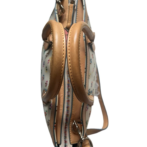 Dooney & Bourke Vintage rainbow zip pattern handbag / crossbody - Picture 4 of 6